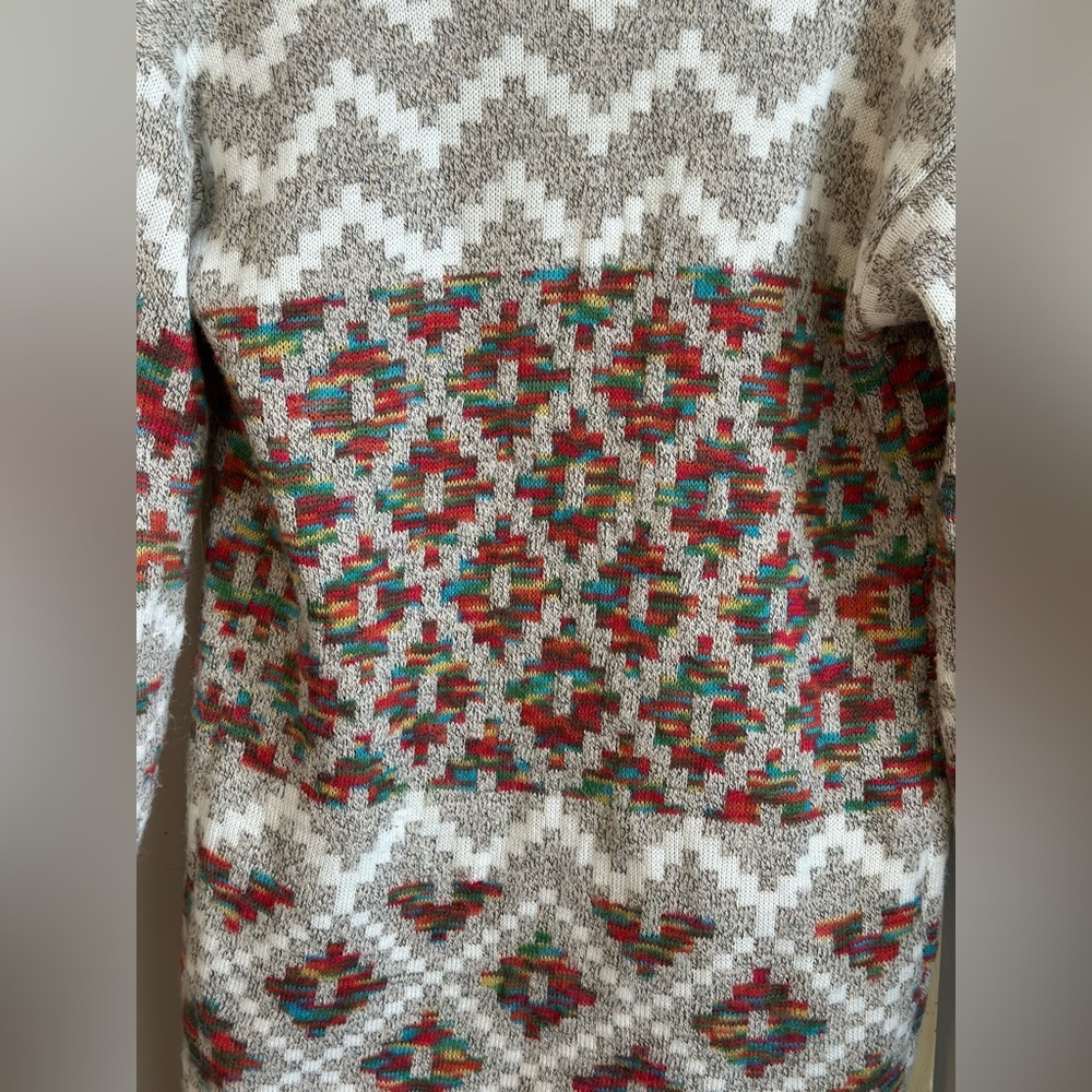 Dreamers by Debut Acrylic Blend Aztec Cardigan Size small EUC PTP 18 - Picture 8 of 11